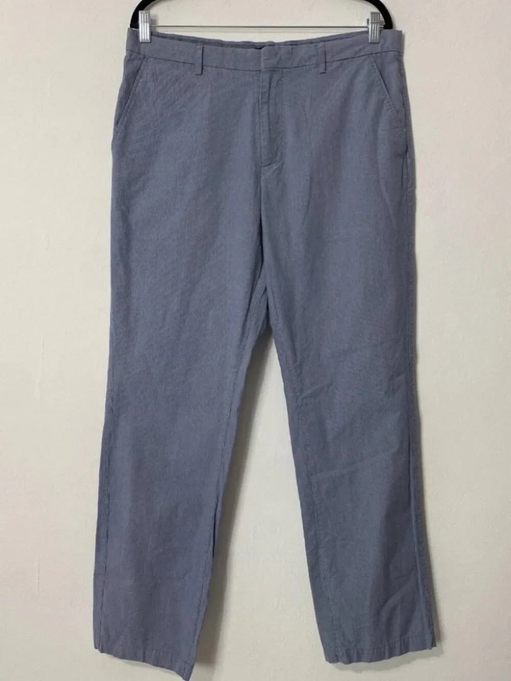 Banana Republic Blue Kentfield Straight Pinstripe Chino Pants 35x30